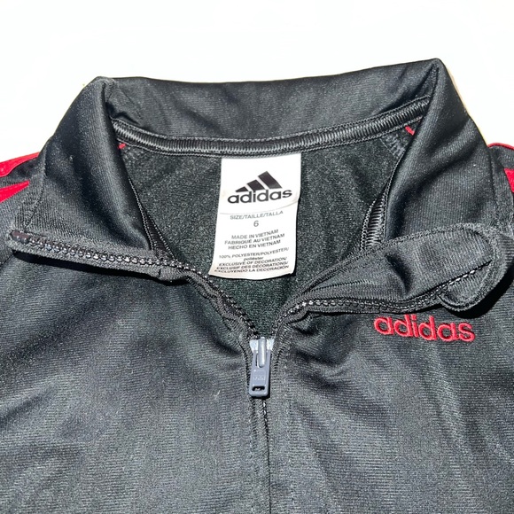 Adidas Superstar Track Jacket in black and red - Picture 5 of 7